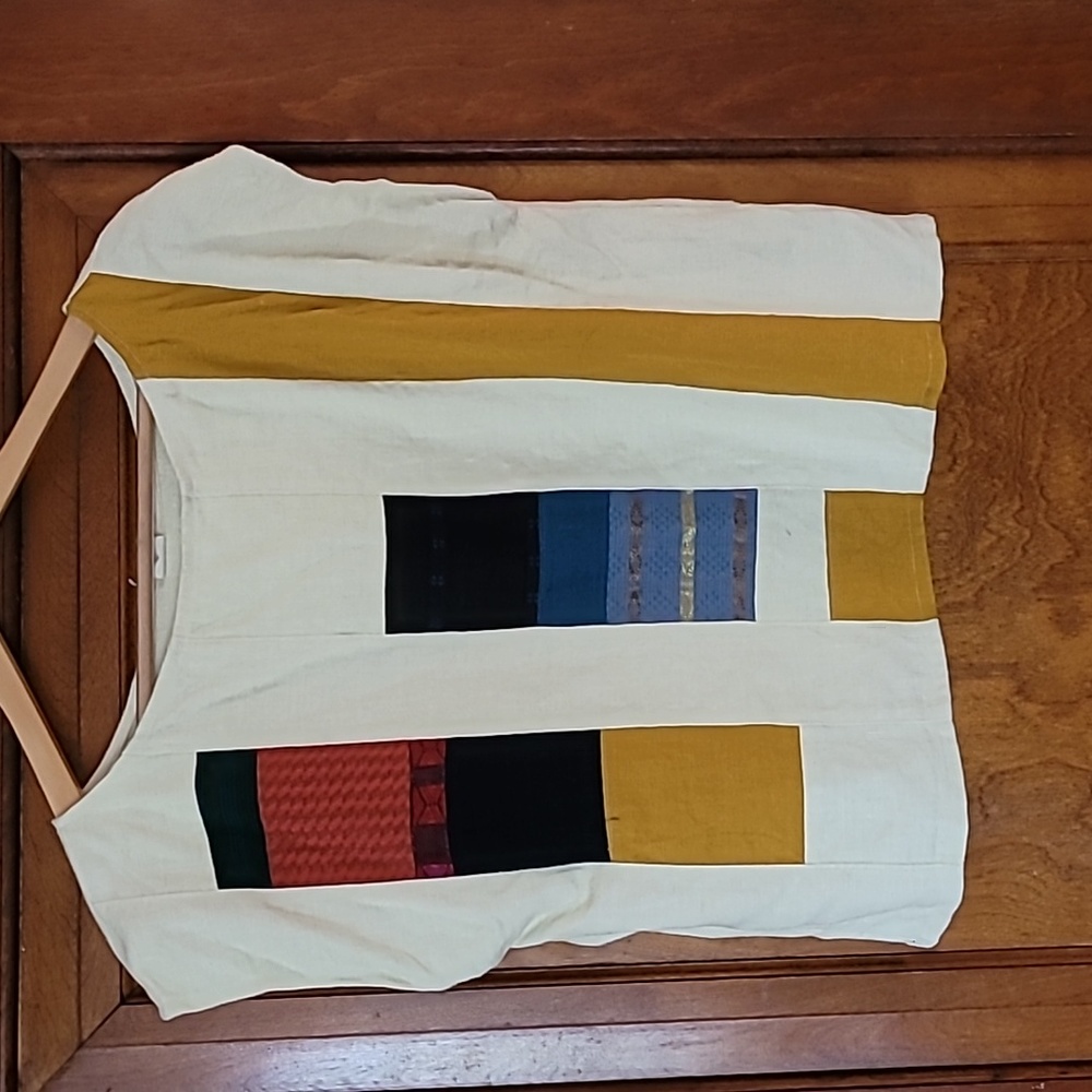 Linen Patchwork Top - image 1